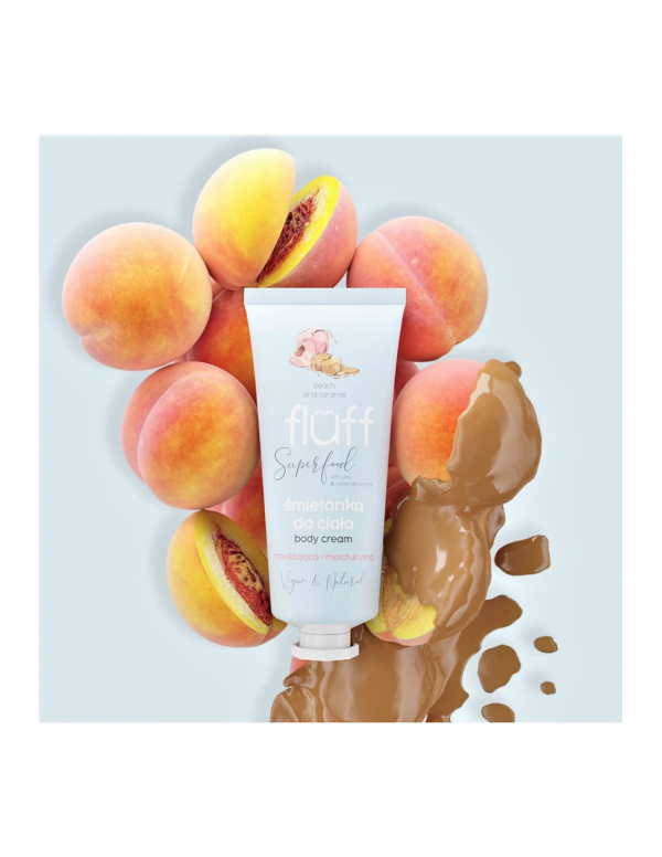 Fluff ''Peach & Caramel'' Moisturising Body Cream 150ml